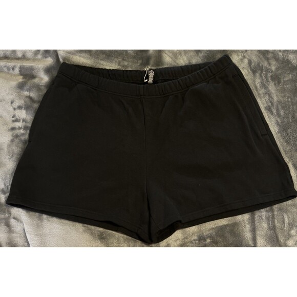 SKIMS Pants - 2X Women's SKIMS Classic Cotton Fleece Shorts Onyx BO-SHO-4498